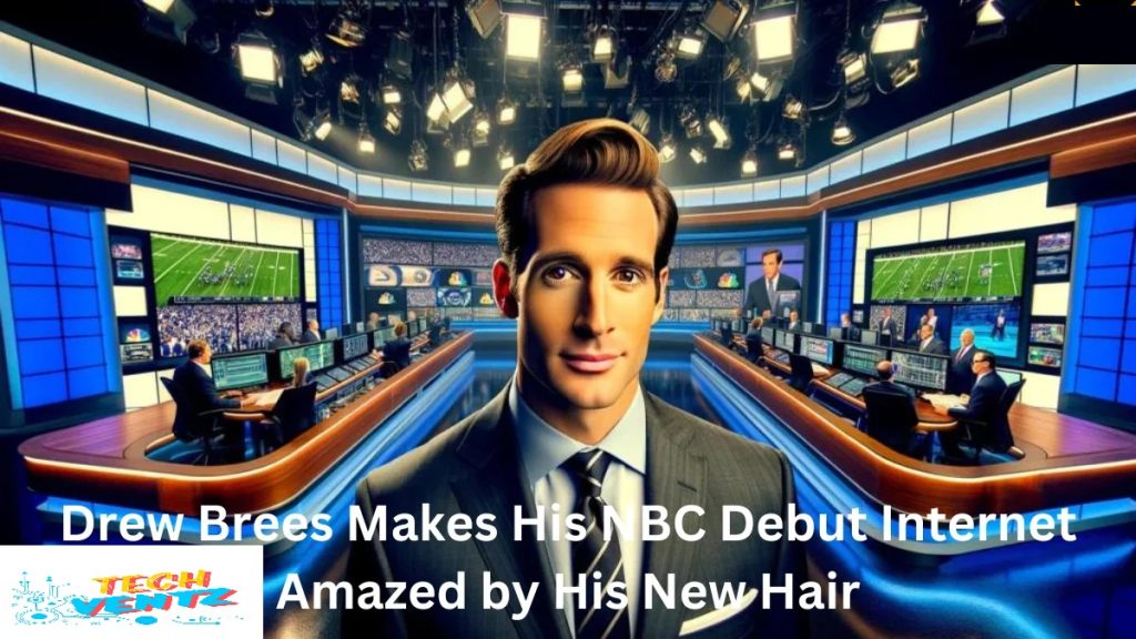 drew brees makes his nbc debut, internet amazed by his new hair